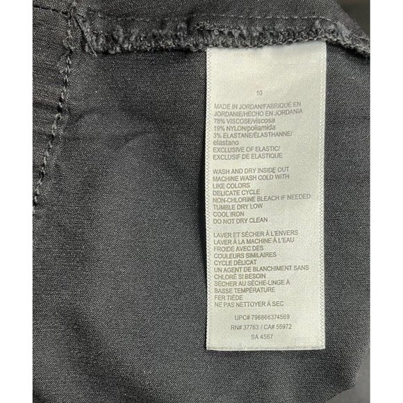 RAFAELLA Women Comfort Stretch Capri Pants Color Black Size 10 - Picture 10 of 10